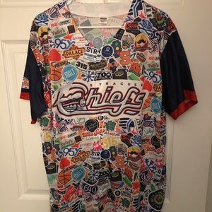 Syracuse Chiefs MiLB Stickerbomb SGA Jersey